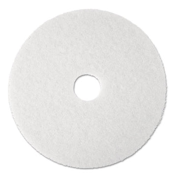 3M™ Low-speed Super Polishing Floor Pads 4100, 13" Diameter, White, 5-carton freeshipping - TVN Wholesale